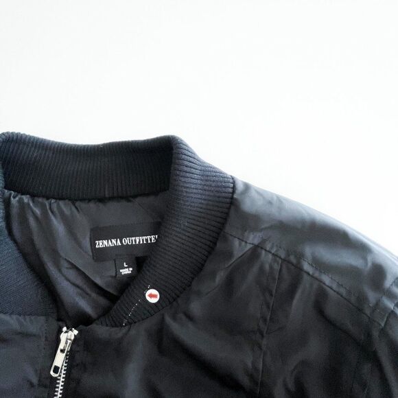 Zenana Outfitters // long bomber jacket // size large // EUC - Picture 8 of 8